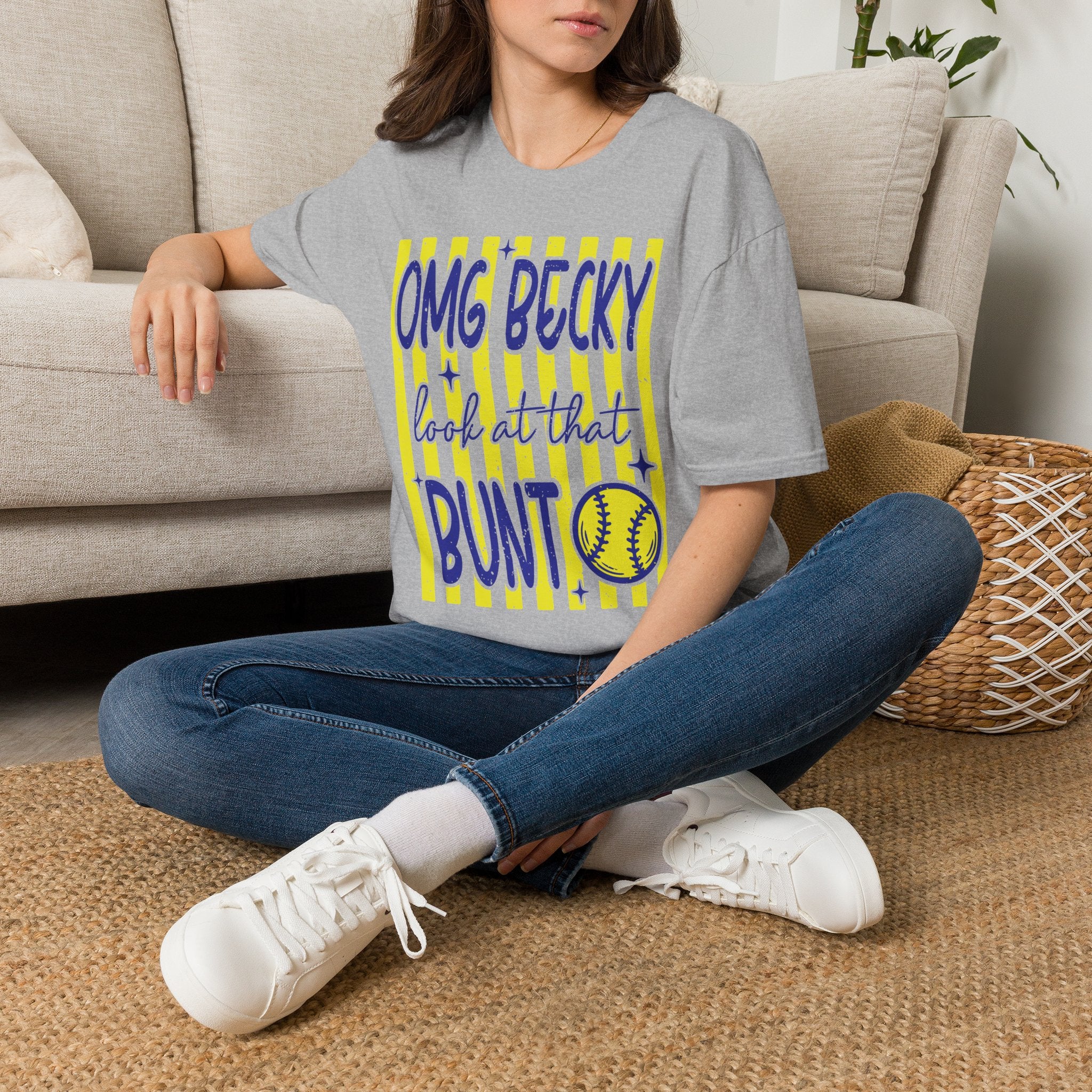 OMG Becky Look at That Bunt T-Shirt — Softball Fan Graphic Tee