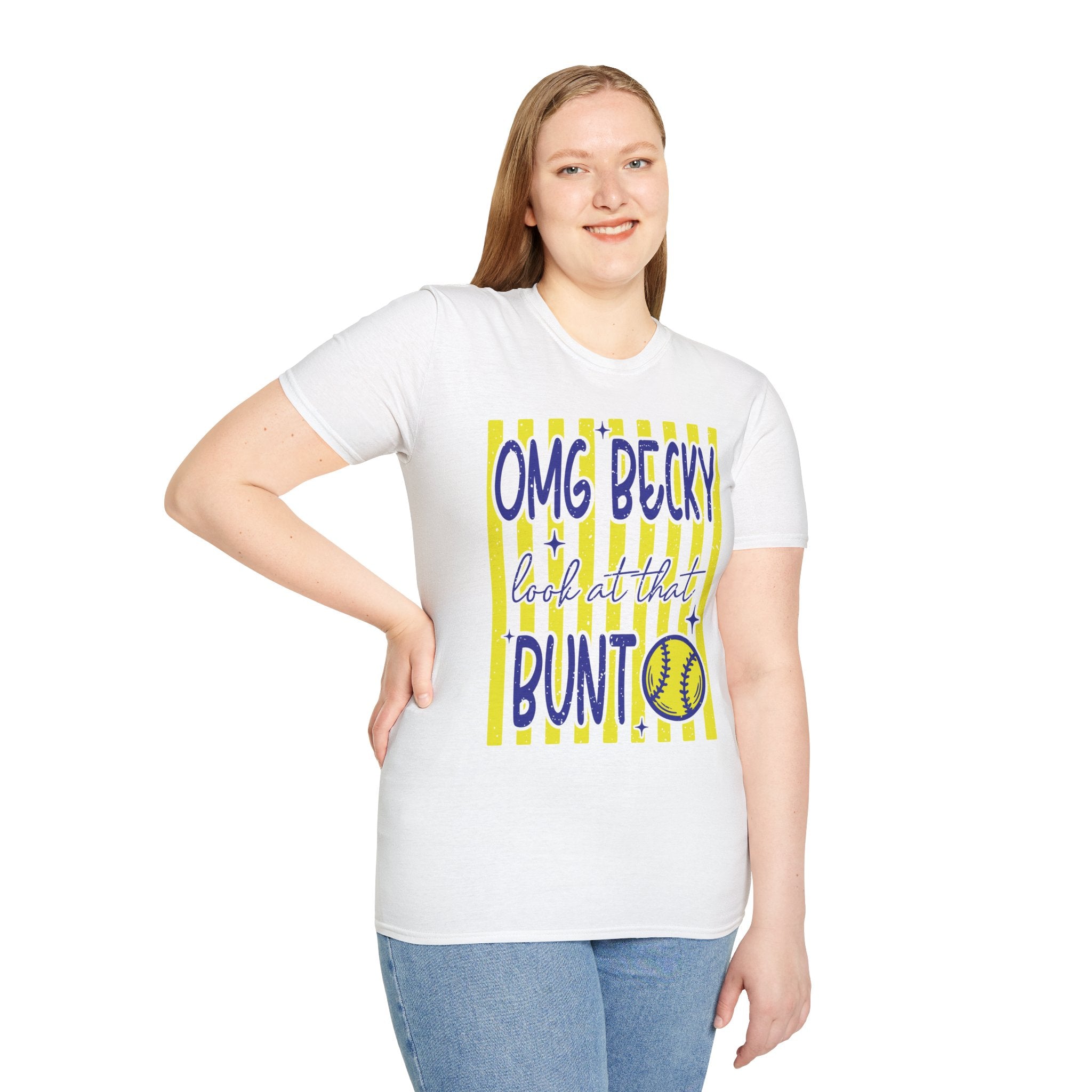 OMG Becky Look at That Bunt T-Shirt — Softball Fan Graphic Tee