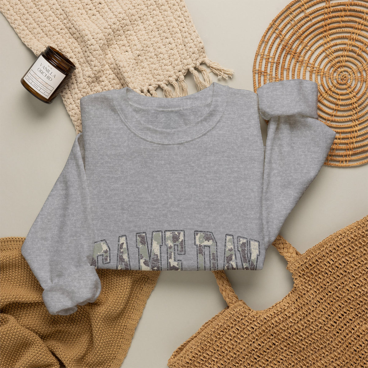 Game Day Crewneck Sweatshirt — Vintage Football Lettering