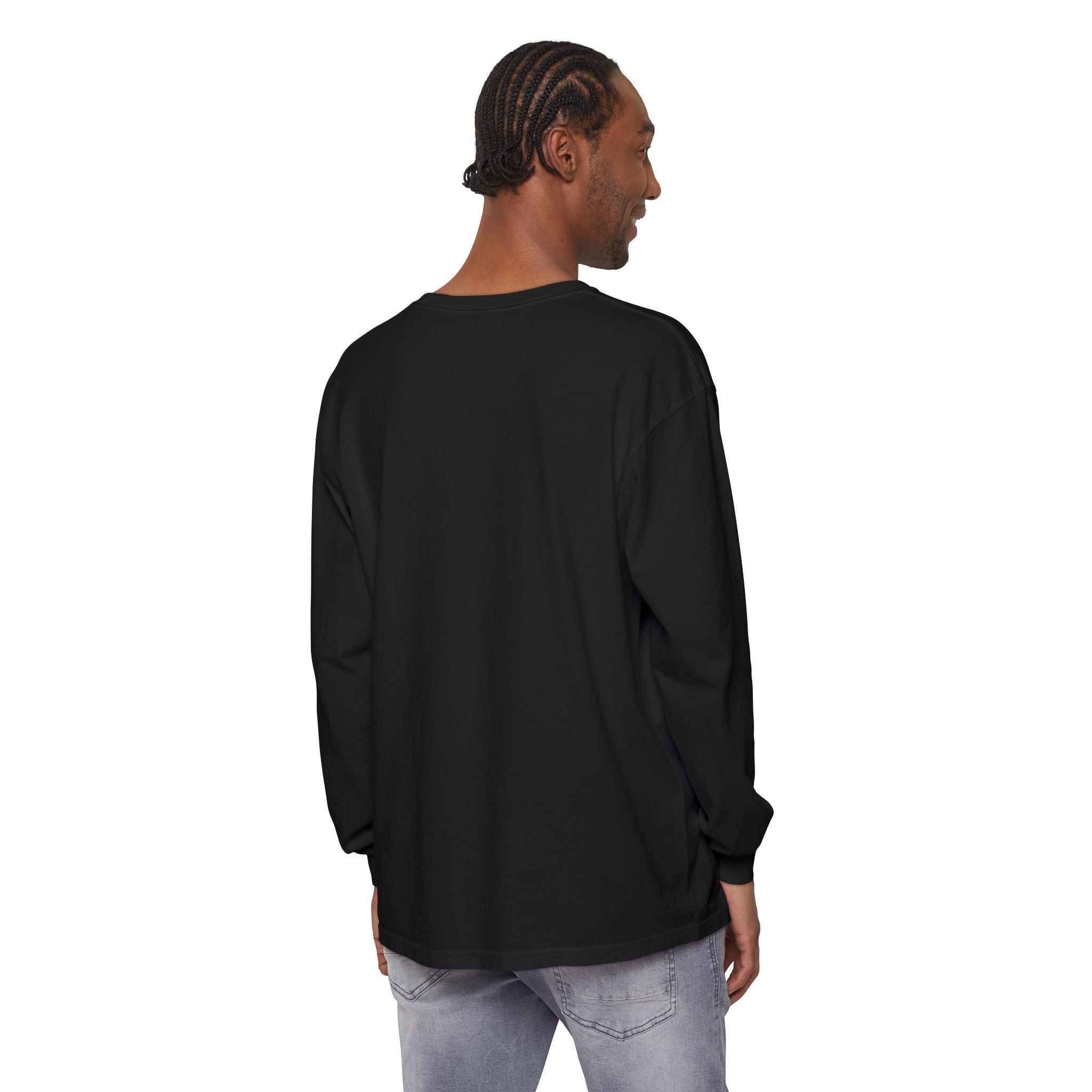Raccoon Stadium Long Sleeve Tee — "I Live Here Now" Graphic