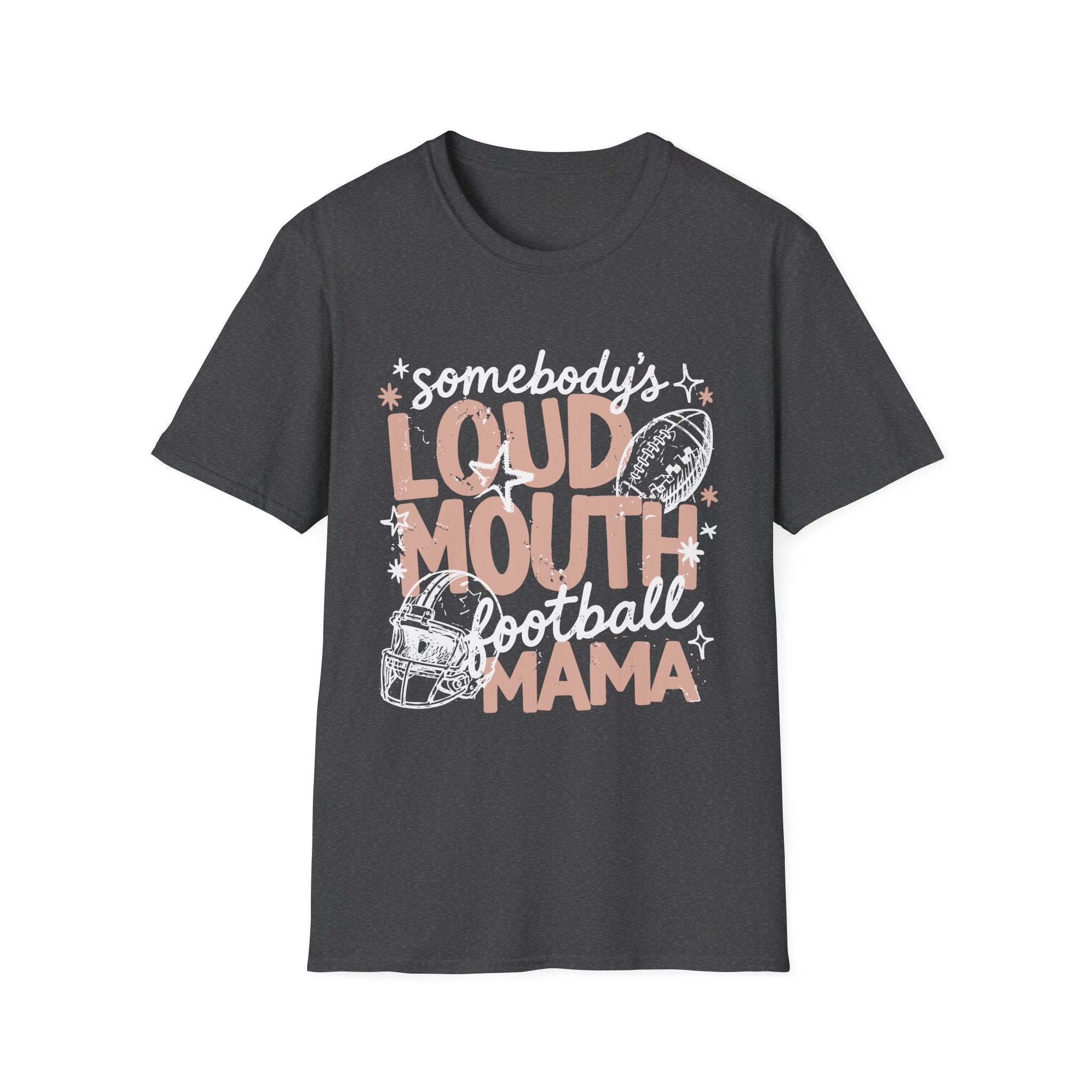 Somebody's Loud Mouth Football Mama T-Shirt — Mom Fan Game Day Tee