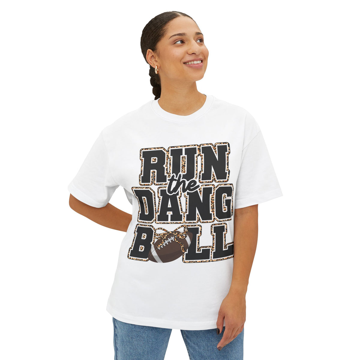 Run the Dang Ball Tee — Funny Football Shirt for Fans & Tailgates