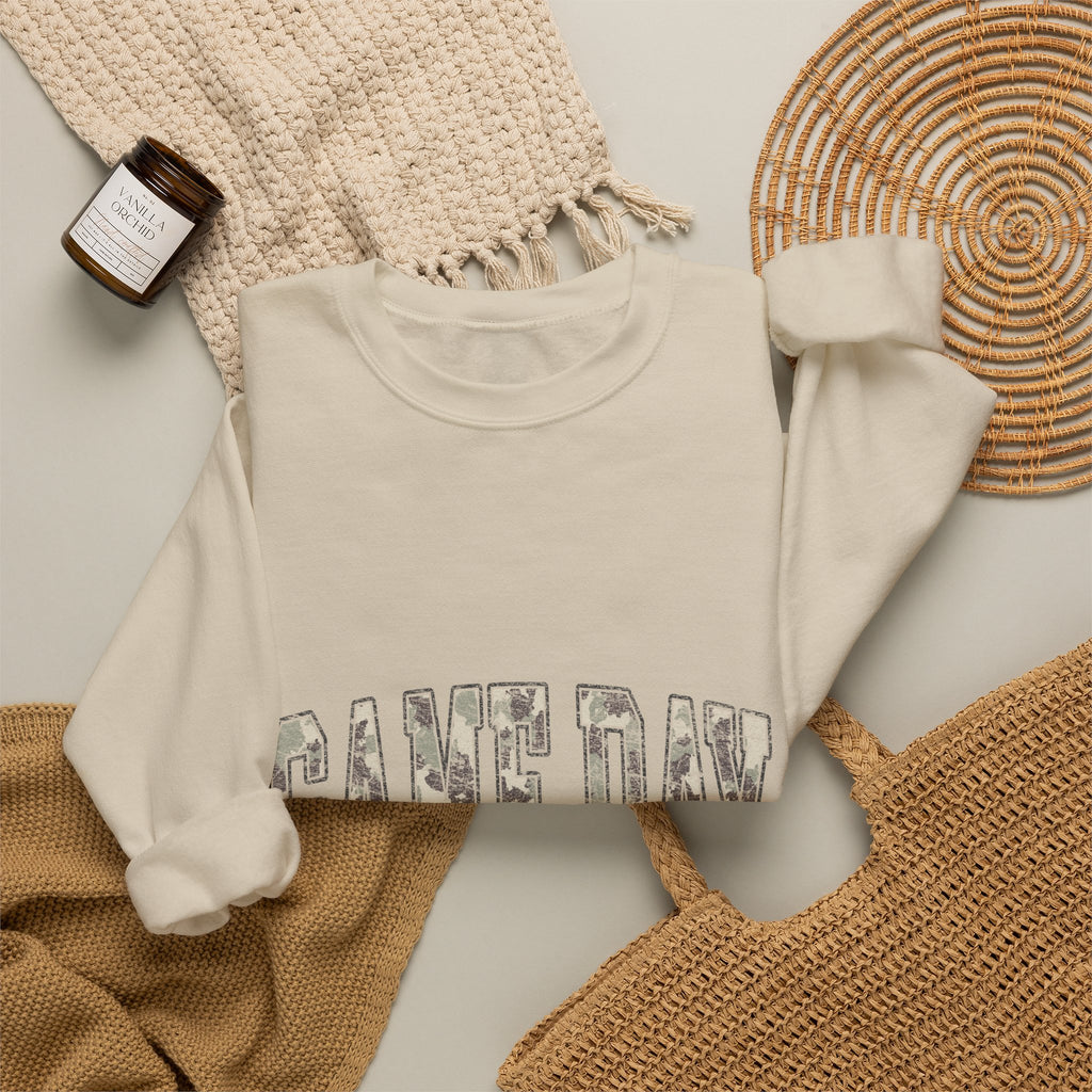 Game Day Crewneck Sweatshirt — Vintage Football Lettering