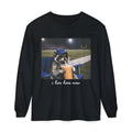 Raccoon Stadium Long Sleeve Tee — "I Live Here Now" Graphic