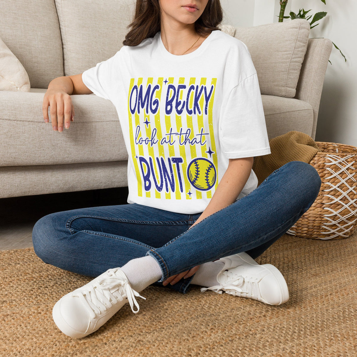 OMG Becky Look at That Bunt T-Shirt — Softball Fan Graphic Tee