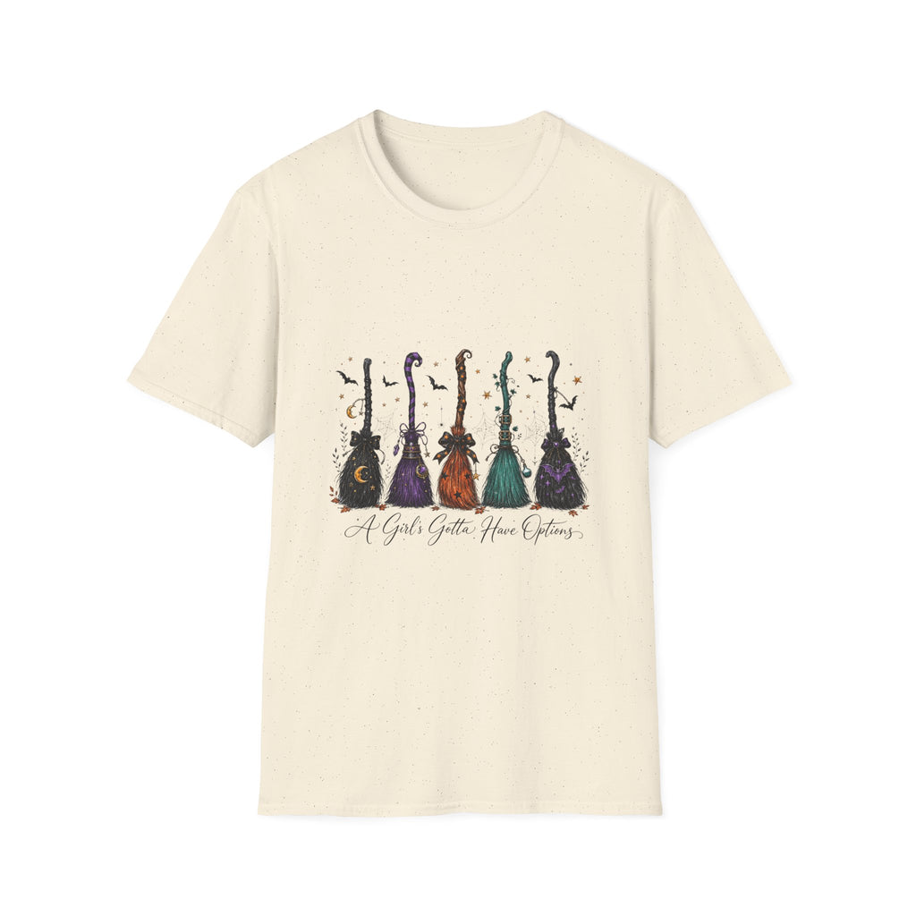 Cello Lineup Graphic T-Shirt — Colorful Ornamental Cellos with Script