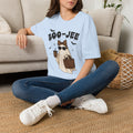 Boo-Jeep Ghost Graphic T-Shirt — Cute Spooky Halloween Tee with Sunglasses & Leopard Bow